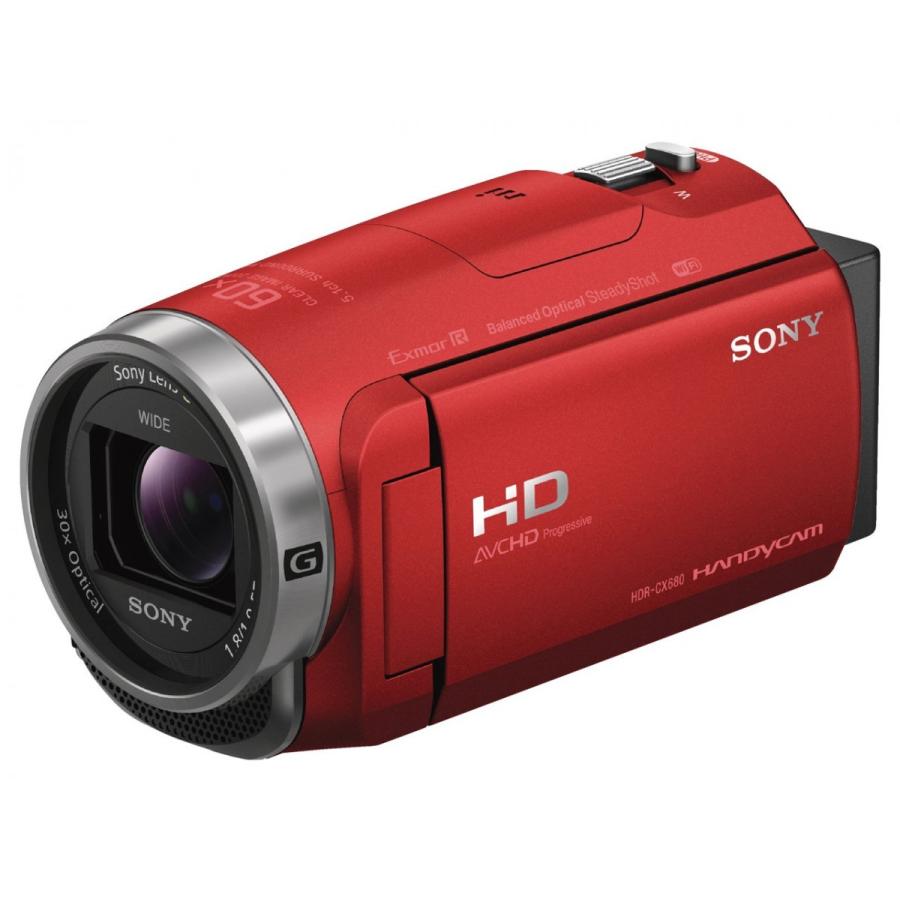 SONY(ソニー)ビデオカメラ HDR-CX680 (R) (レッド)新品・即納 :HDR