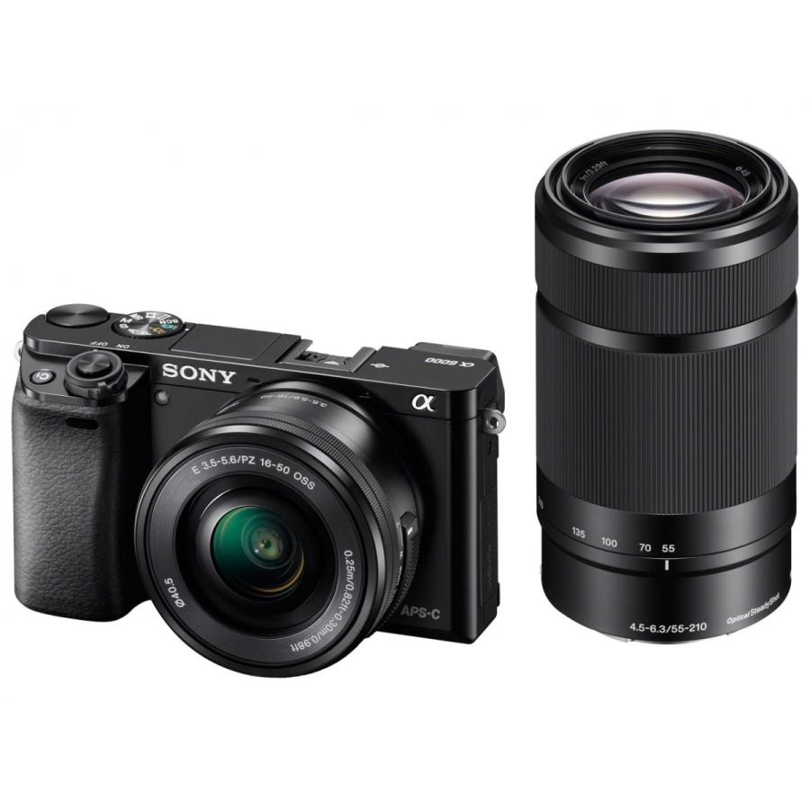 （新品・即納）SONY（ソニー） α6000ダブルズームレンズキット ILCE-6000Y B ブラック｜ceresu-syouji