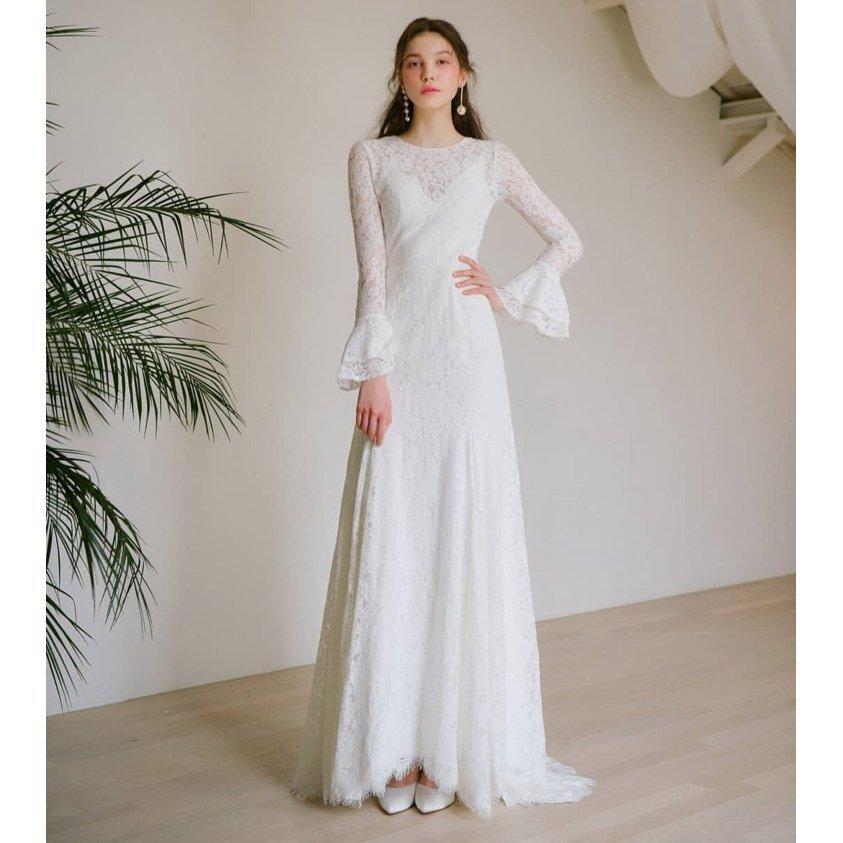 代引 送料無料 ロングドレス ウエディングドレス 購入 袖あり 白 花嫁 二次会エンパイア 花嫁 フォトウエディング ビーチフォト 前撮り 後撮りワンピース 新婦 ドレス シンプル 激安正規取扱店舗 Tribecadubai Com