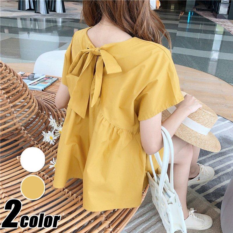 トップス 2種類選べる ブラウス レディース 40代 春夏 オシャレブラウス 韓国風 チュニック リボン 半袖シャツ 白トップス ゆったり 通勤 体型カバー 上品 カジュアル Tシャツ Enm3gnckf9 Www Tritop Com Br