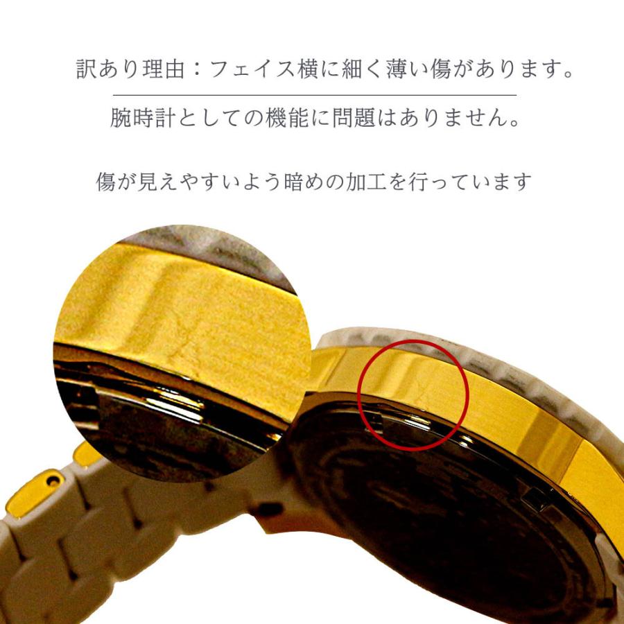 訳あり ブローバ 腕時計 BULOVA レディース ドレスコレクション 時計 ゴールド シルバーフェイス ホワイト 98N102｜cestjoli-store｜05