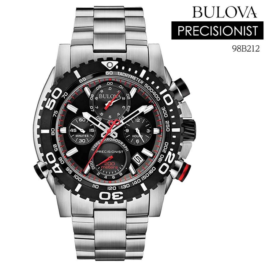 ブローバ 腕時計 BULOVA 時計 メンズ 腕時計 クロノグラフ タキメーター プレシジョニスト 200m防水 Precisionist クオーツ  シルバー メタルベルト 98B212 :j-bl124:C’estjoli - 通販 - Yahoo!ショッピング