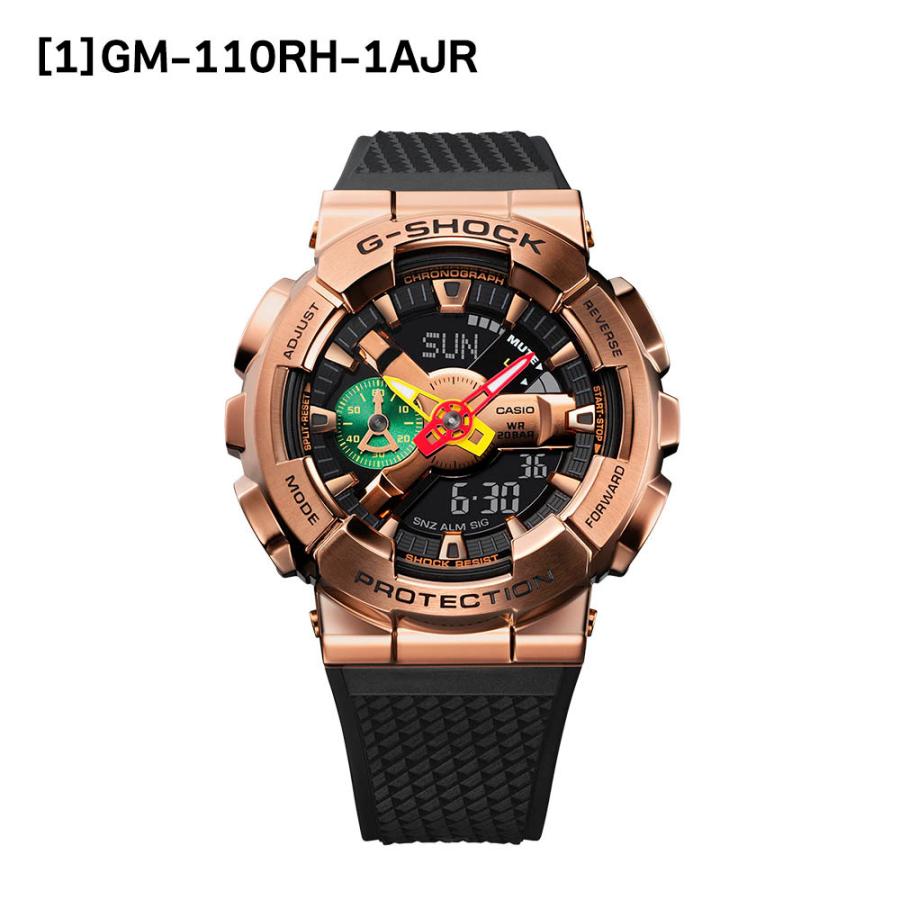 カシオ CASIO G-SHOCK Gショック 腕時計 アナログ時計 ANALOG-DIGITAL 耐衝撃 樹脂バンド GM-110RH-1AJR｜cestjoli-store｜02