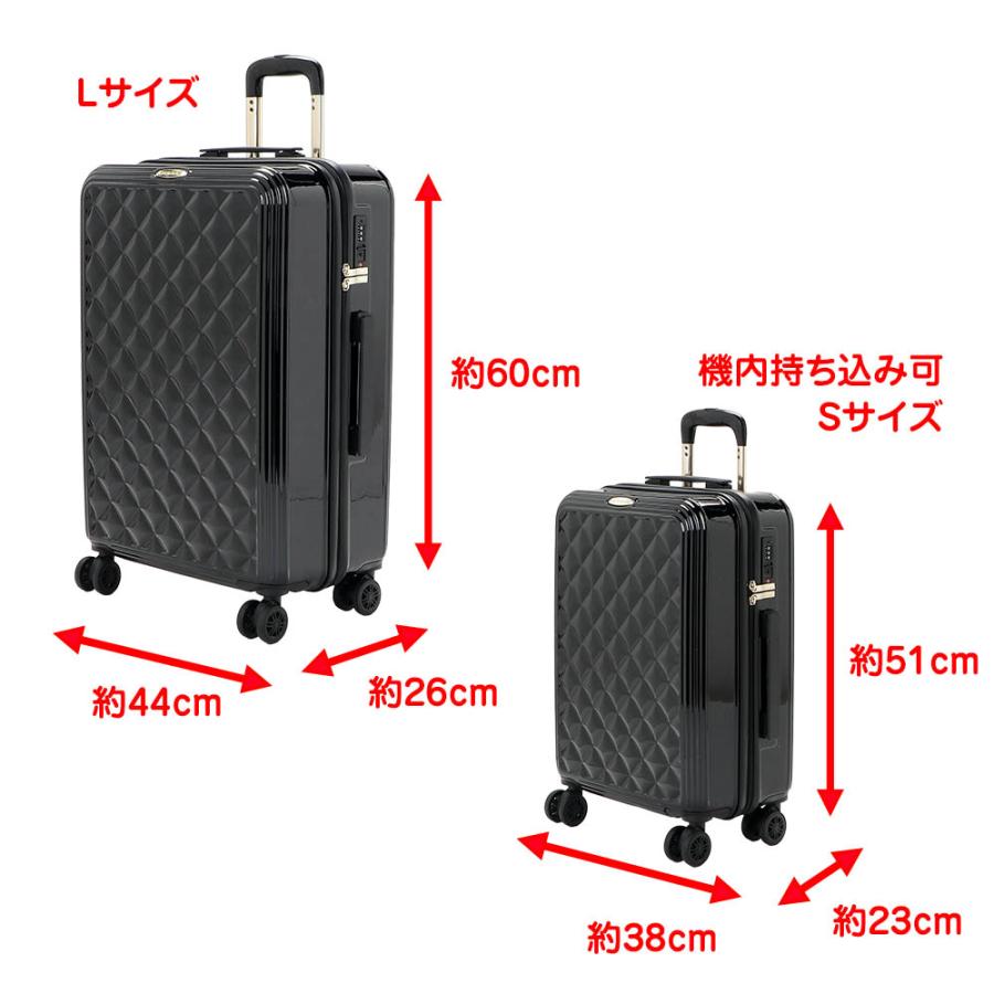 セシルマクビー CECIL McBEE キャリーバッグ キャリーケース QUILT CARRY CASE 35L Sサイズ 機内持ち込み可能 旅行 バッグ かばん カバン 鞄 CM12-4-00025｜cestjoli-store｜09