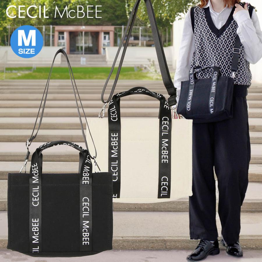 CECIL McBEE セシルマクビー トートバッグ ショルダーバッグ Mサイズ 