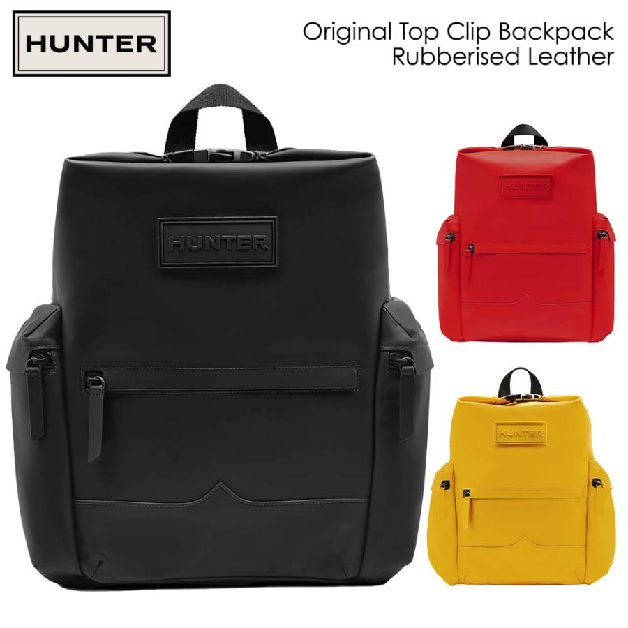 ハンター リュック HUNTER バッグ リュック レディース メンズ オリジナル ラージ トップクリップ バックパック ラバー レザー Original Top Clip Backpack