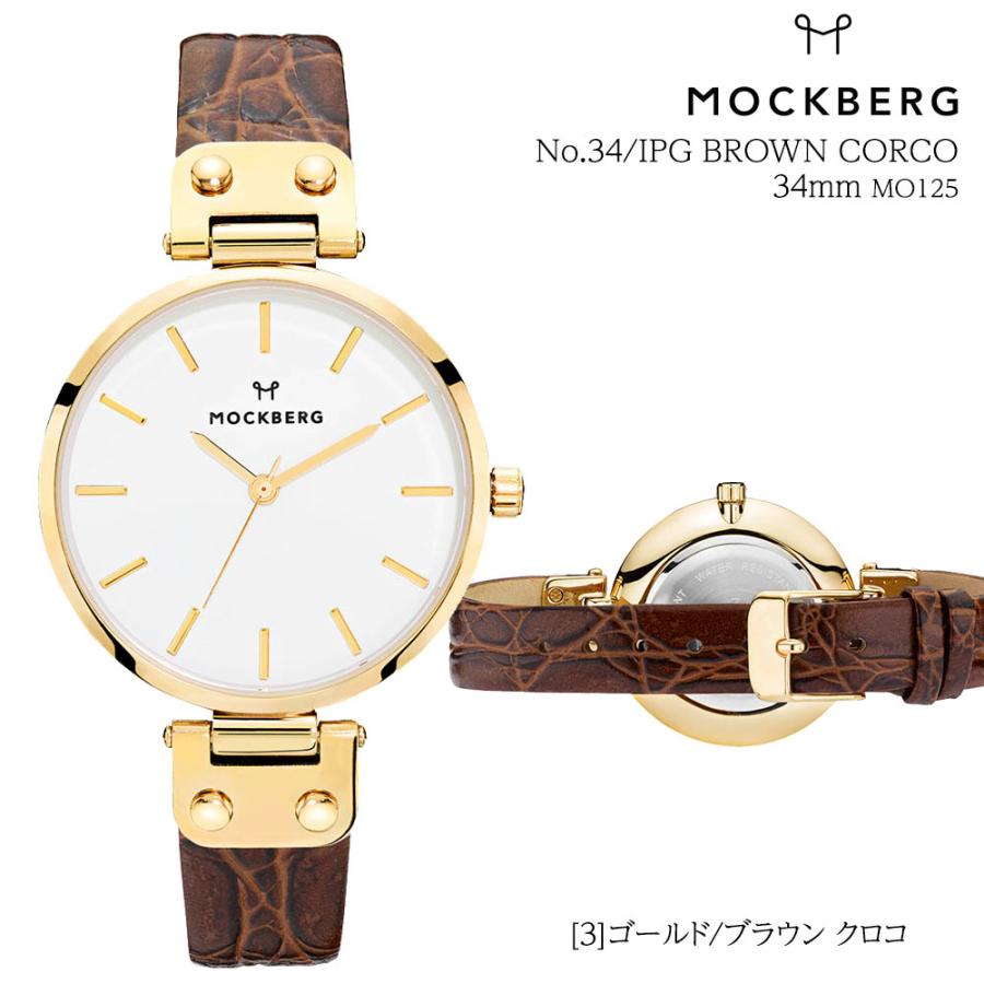 MOCKBERG モックバーグ 時計 レディース 腕時計 34mm レザー MOCKBERG モックバーグ 時計 レディース 腕時計 34mm レザー