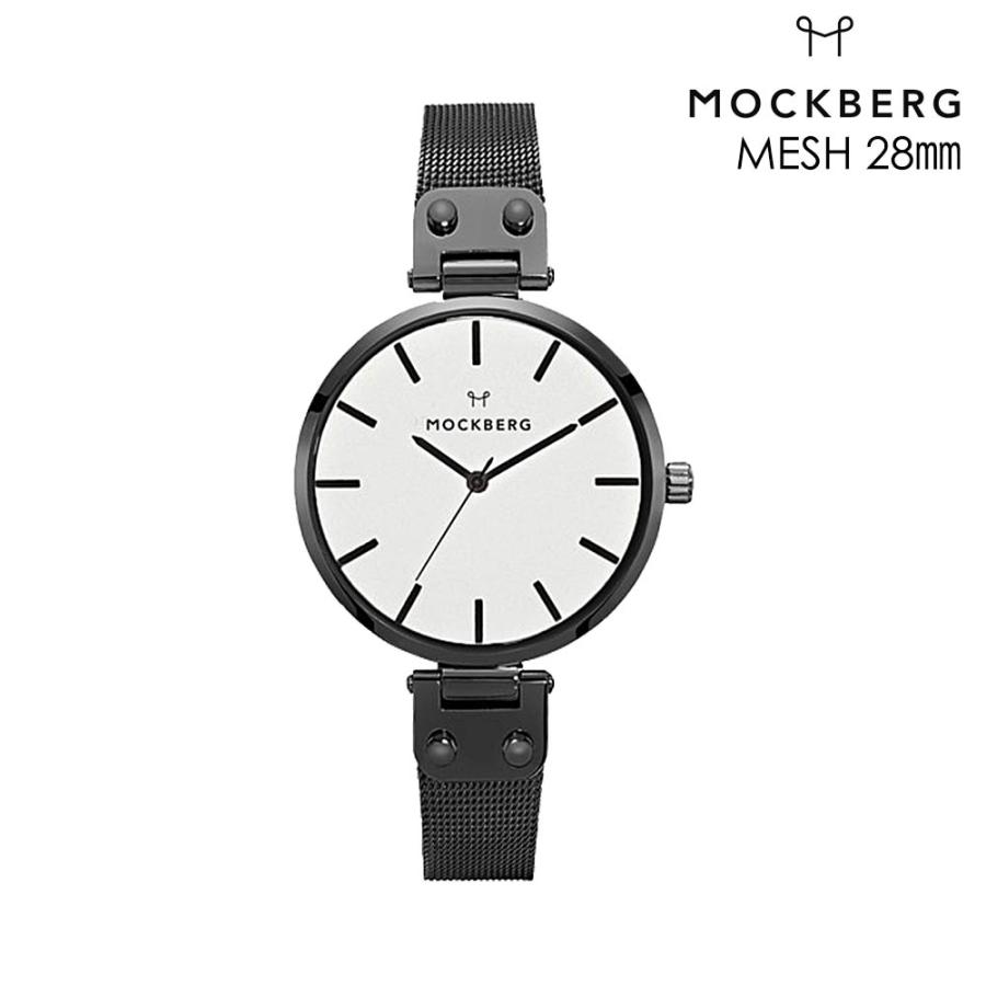 モックバーグ Mockberg 腕時計 メッシュベルト レディース 時計 28mm Lio White Petite ブラック ホワイトフェイス Mo406 J Mb005 C Estjoli 通販 Yahoo ショッピング