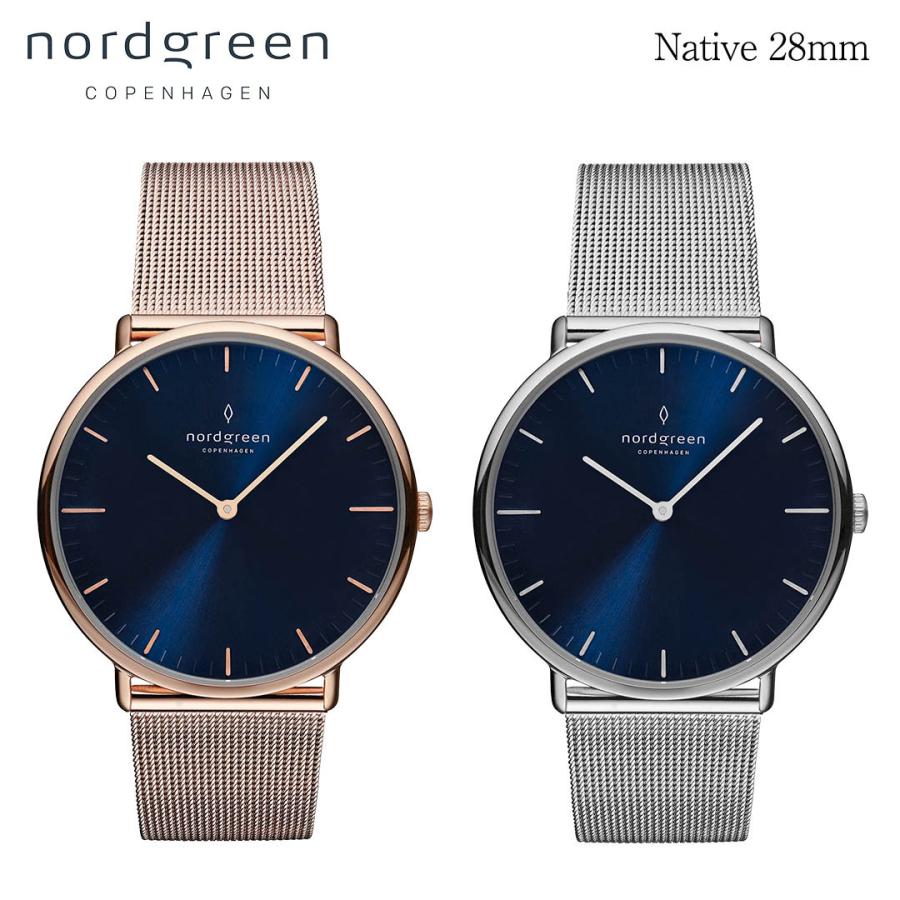 ノードグリーン Nordgreen Native レディース 腕時計 ネイティブ シルバー ローズゴールド 28mm ネイビー フェイス メッシュ J Ng015 C Estjoli 通販 Yahoo ショッピング