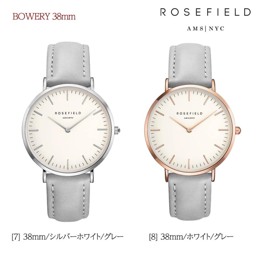 ローズフィールド ROSEFIELD 腕時計 レザーベルト レディース 時計 トライベッカ TRIBECA 33mm バワリー BOWERY 38mm ローズ シルバー｜cestjoli-store｜05