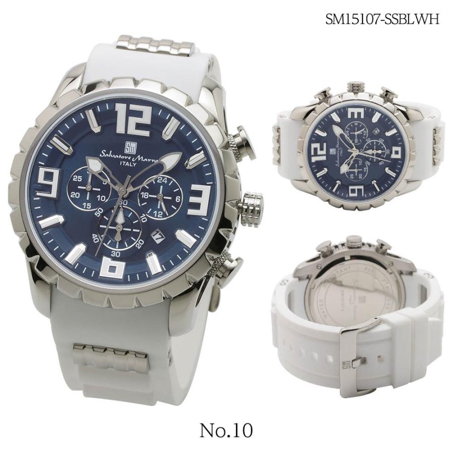 サルバトーレマーラ Salvatore Marra 腕時計 メンズ ラバーベルト クロノグラフ アナログ カレンダー SM15107シリーズ｜cestjoli-store｜11