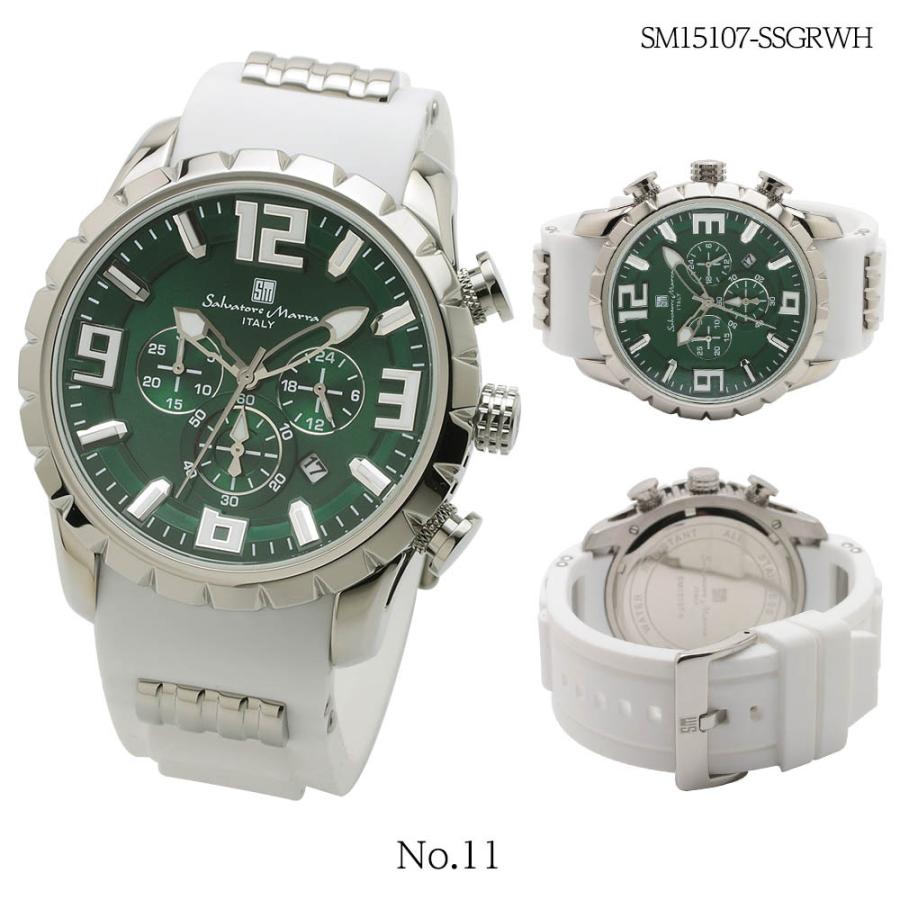 サルバトーレマーラ Salvatore Marra 腕時計 メンズ ラバーベルト クロノグラフ アナログ カレンダー SM15107シリーズ｜cestjoli-store｜12