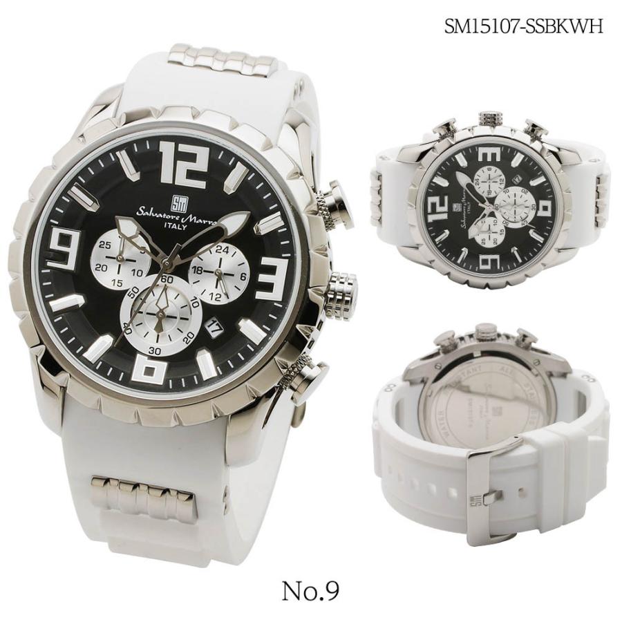 サルバトーレマーラ Salvatore Marra 腕時計 メンズ ラバーベルト クロノグラフ アナログ カレンダー SM15107シリーズ｜cestjoli-store｜10
