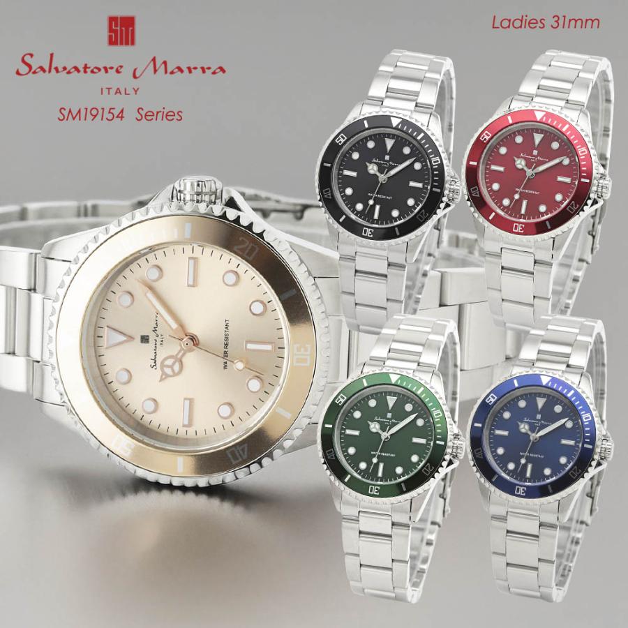 サルバトーレマーラ Salvatore Marra 腕時計 レディース アナログ 時計 メタルベルト シルバー プレゼント ブランド SM19154
