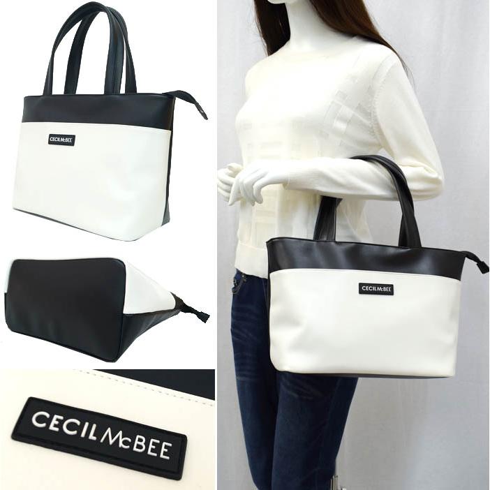 セシルマクビー CECIL McBEE トートバッグ M CM121116 ブラック ホワイト ピンク レディース かばん 鞄 かばん バッグ ギフト｜cestjoli-store｜08