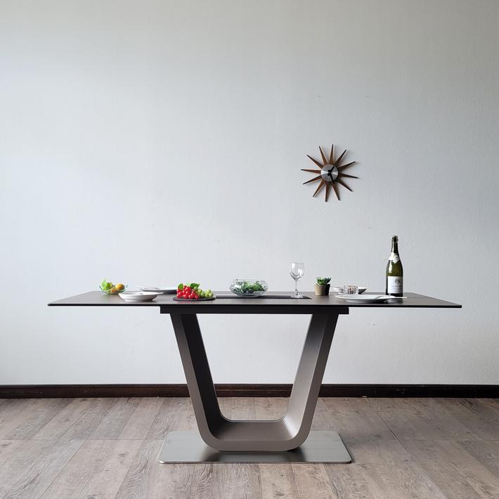 ダイニングテーブルセット スペイン セラミック テーブルセット 180cm幅 BQLU 4人用 モダン 北欧 高級 食卓 強化ガラス キズに強い 耐熱 カンティレバー｜cestlavie｜08