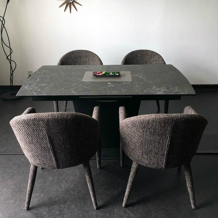 開梱設置無料] セラミック 高級ダイニングテーブル 5点セット