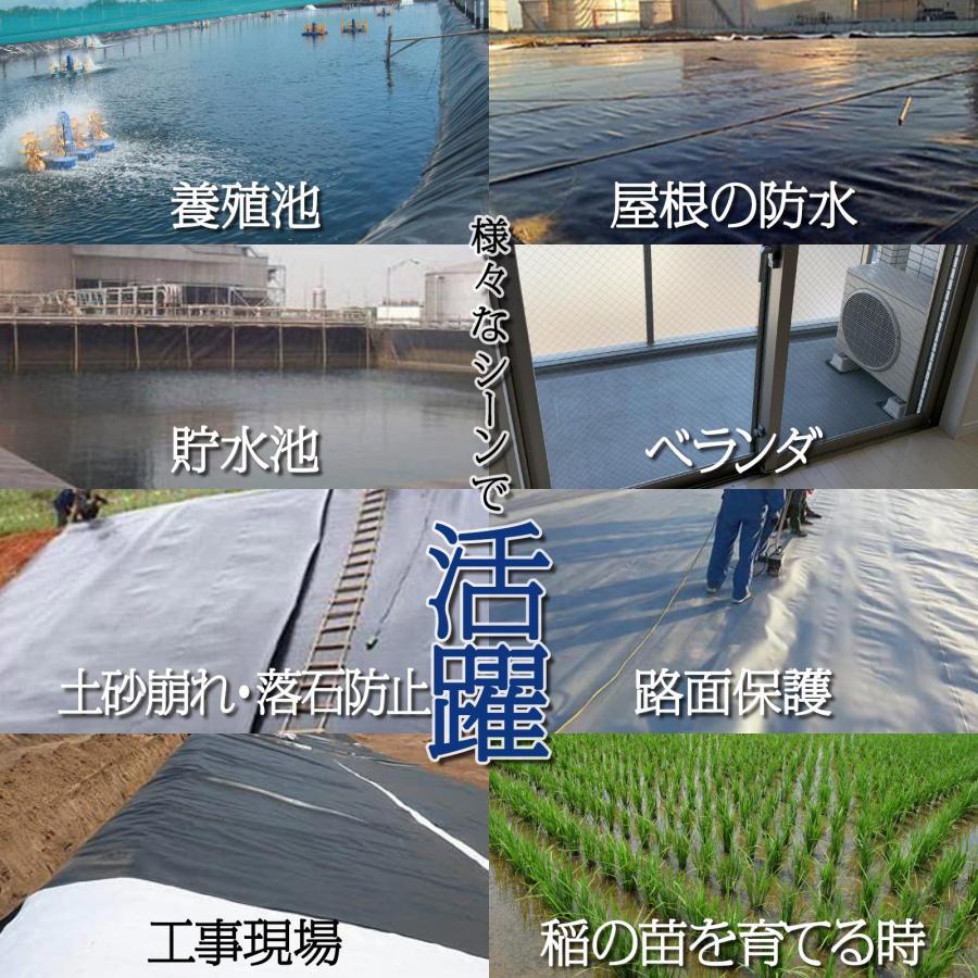 防水シート (厚さ0.4mm 幅3m×長10m) プールライナー 人工池 防水