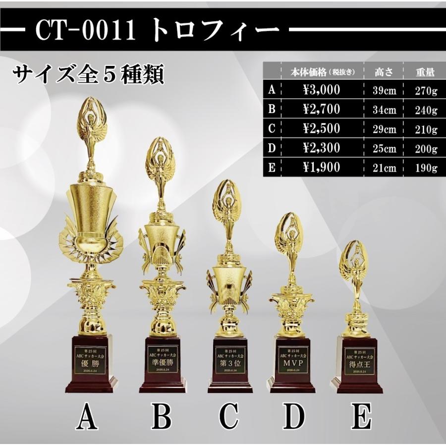トロフィー 高さ２５cm ゴルフ サッカー スポーツ大会 各種表彰 記念品 Ct 0011d C Free Works 通販 Yahoo ショッピング