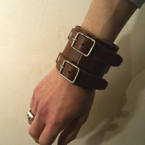 アクセサリー gbb custom leather JD Cuff Bracelet gbb custom leather JD Cuff Bracelet LIMITED BROWN : CG-STORE