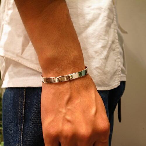 アティース（Atease） Atease SMILE SILVER & BRASS BRACELET S : CG