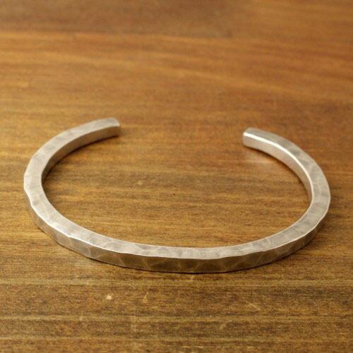 Atease TATAKI SIMPLE BRACELET シルバー バングル Atease/アティース タタキ シンプル ブレスレット