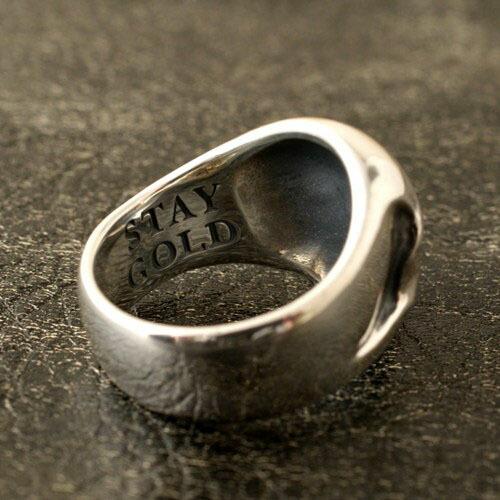 モリーヴ mollive Heavy OZ HEAVY SKULL RING STAY GOLD : CG-STORE