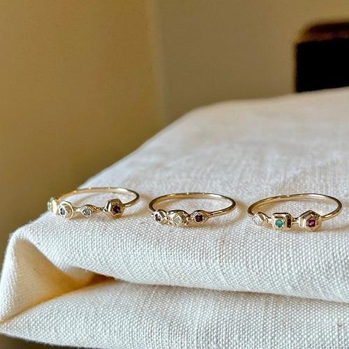 Rusty Thought（ラスティーソート） Rusty Thought Multi Chaton Ring