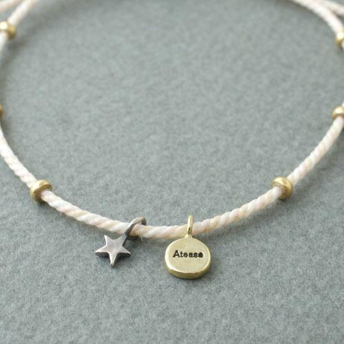 Atease WAXCODE SMILE & STAR MISANGA ANKLET | アティース | 04
