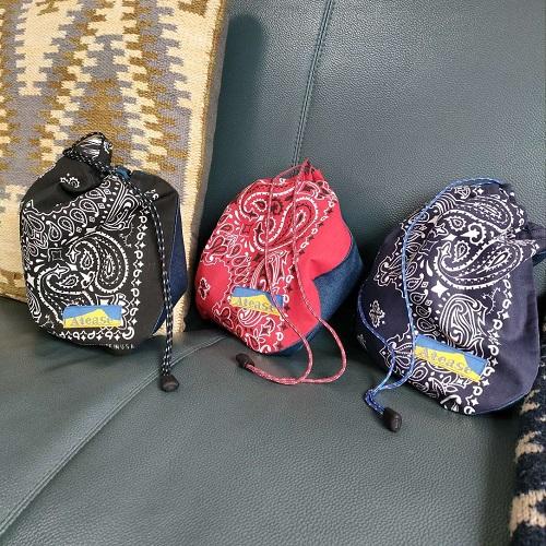 アティース（Atease） 19周年限定BANDANA DENIM KINCYAKU SHOULDER BAG