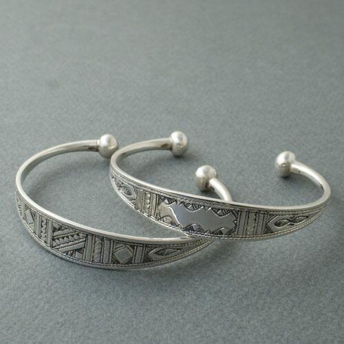 TUAREG SILVER JEWELRY TAPER BRACELET |  | 02
