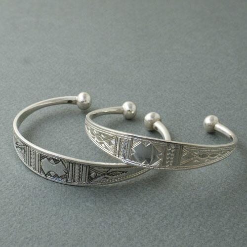 TUAREG SILVER JEWELRY TAPER BRACELET |  | 04