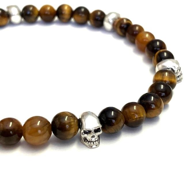 Flash Point 6MM SKULL BEAD BRACELETの画像