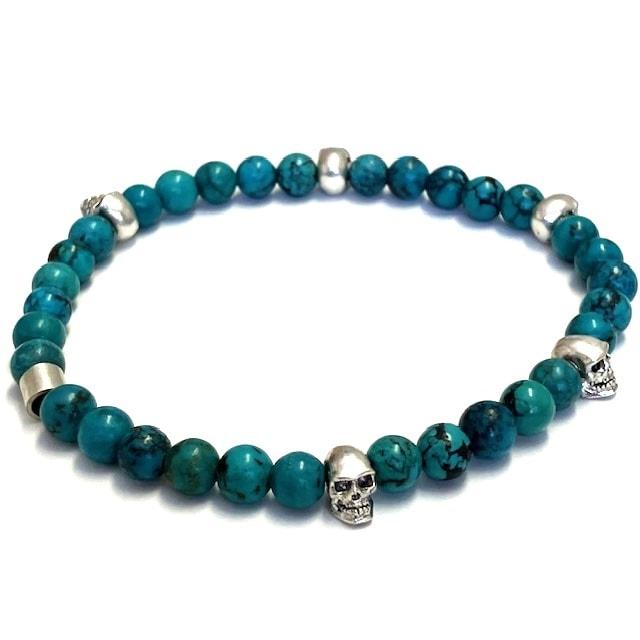 Flash Point 6MM SKULL BEAD BRACELETの画像