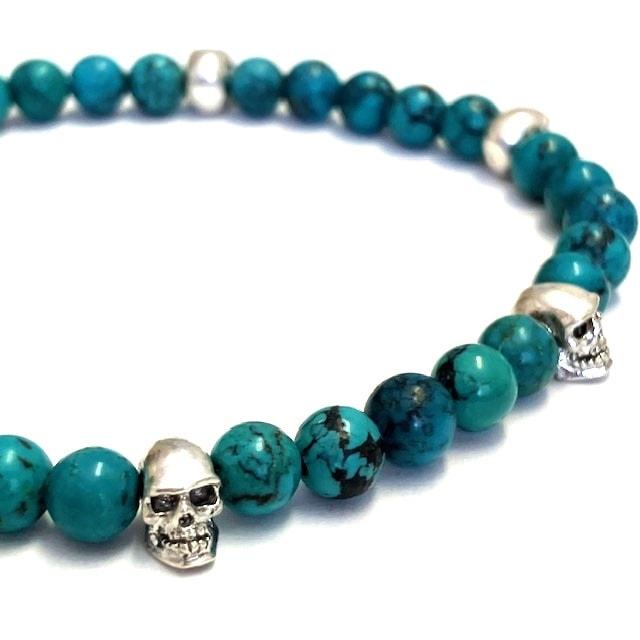 Flash Point 6MM SKULL BEAD BRACELETの画像