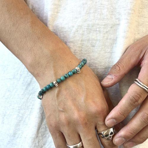 Flash Point 6MM SKULL BEAD BRACELETの画像