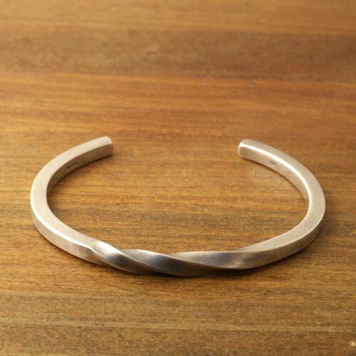 Atease アティース ネジリ ツイスト バングル ブレスレット 925 アティース（Atease） Atease NEJIRI BRACELET / SILVER NEW・Kis-My