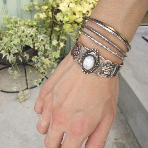 Atease アティース ブレスレット バングル silver925 シルバー Atease/アティース タタキ シンプル ブレスレット