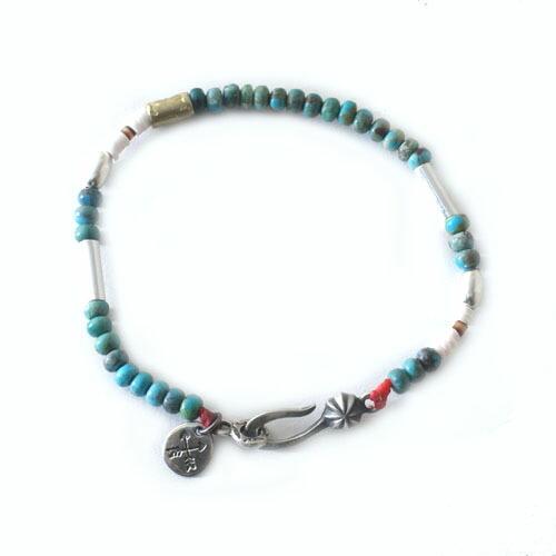 アティース（Atease） Atease SILVER & TURQUOISE BZ BRACELET・Hey