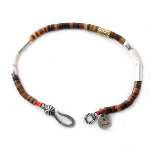 @Atease（アティース） ビーズ　ブレスレット アティース（Atease） Atease SILVER & SHELL BZ BRACELET BLACK : CG