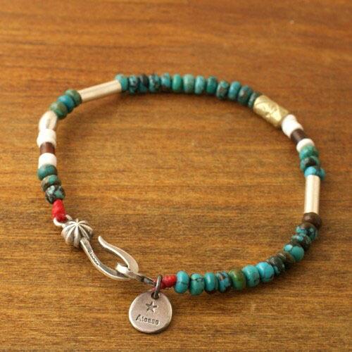 アティース（Atease） Atease SILVER & TURQUOISE BZ BRACELET・Hey