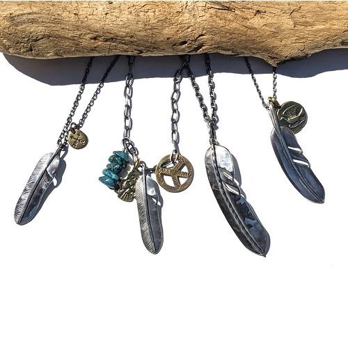 アティース（Atease） Atease FEATHER COIN NECKLACE : CG-STORE