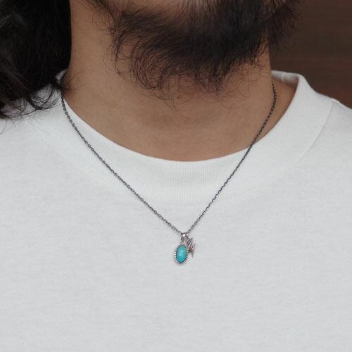 アティース（Atease） Atease TURQUOISE THUNDER NECKLACE SV : CG