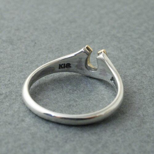 Atease HORSE SHOE SMALL RING SV&K18 GOLDの画像
