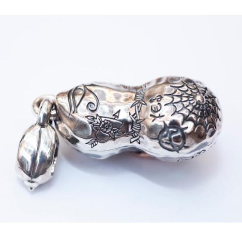 PEANUTS＆CO Peanuts＆Co. BERO TATOO PEANUTS silver ×K10PGold Msize