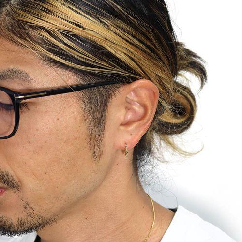 Sympathy of Soul SYMPATHY OF SOUL Moon Hoop Pierce - S K18Yellow