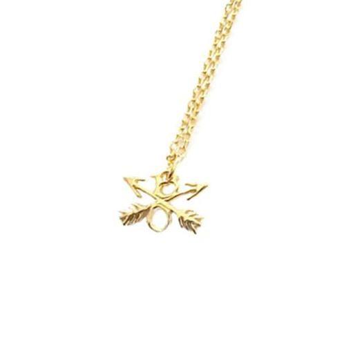 BURNOUT（バーンアウト） BURN OUT CROSSED ARROWS CHARM NECKLACE 小
