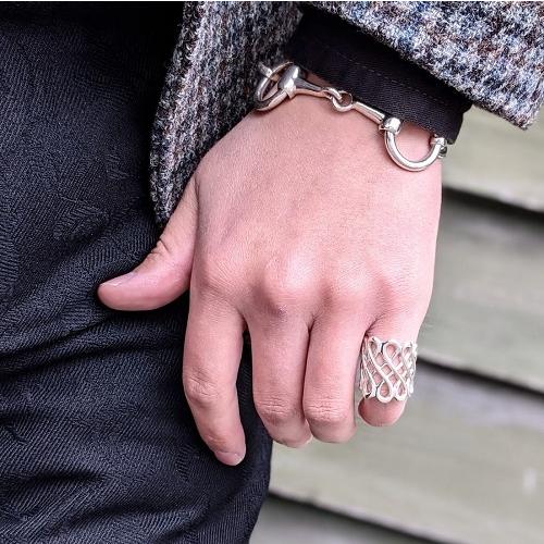 廃番品 GARDEN OF EDEN CALLIGRAPHY RING 15号 新作 希少 ガーデンオブエデン Gardenofeden シルバーリング 15号