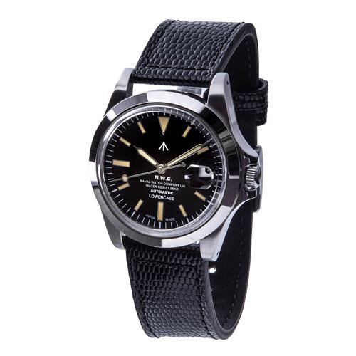 NAVAL WATCH Produced by LOWERCASE・レザーベルト自動巻き裏 NAVAL WATCH Produced by LOWERCASE・レザーベルト自動巻き裏