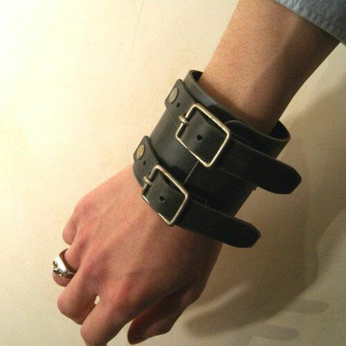 gbb custom leather JD Cuff Bracelet LIMITED Olive : CG-STORE